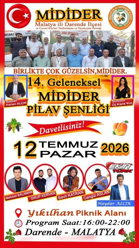 Birlik ve Beraberliğin Buluşma Noktası: 14. Geleneksel MİDİDER Pilav Şenliği.