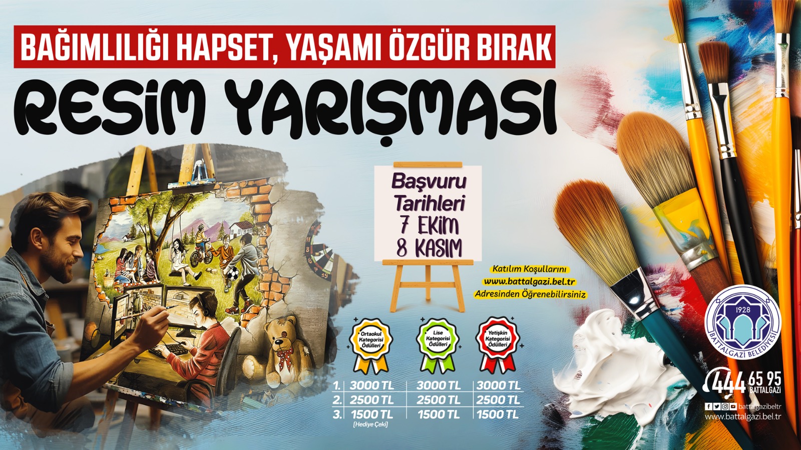 Bağımlılığı Hapset, Yaşamı Özgür Bırak” Resim Yarışması Başvuruları Başladı