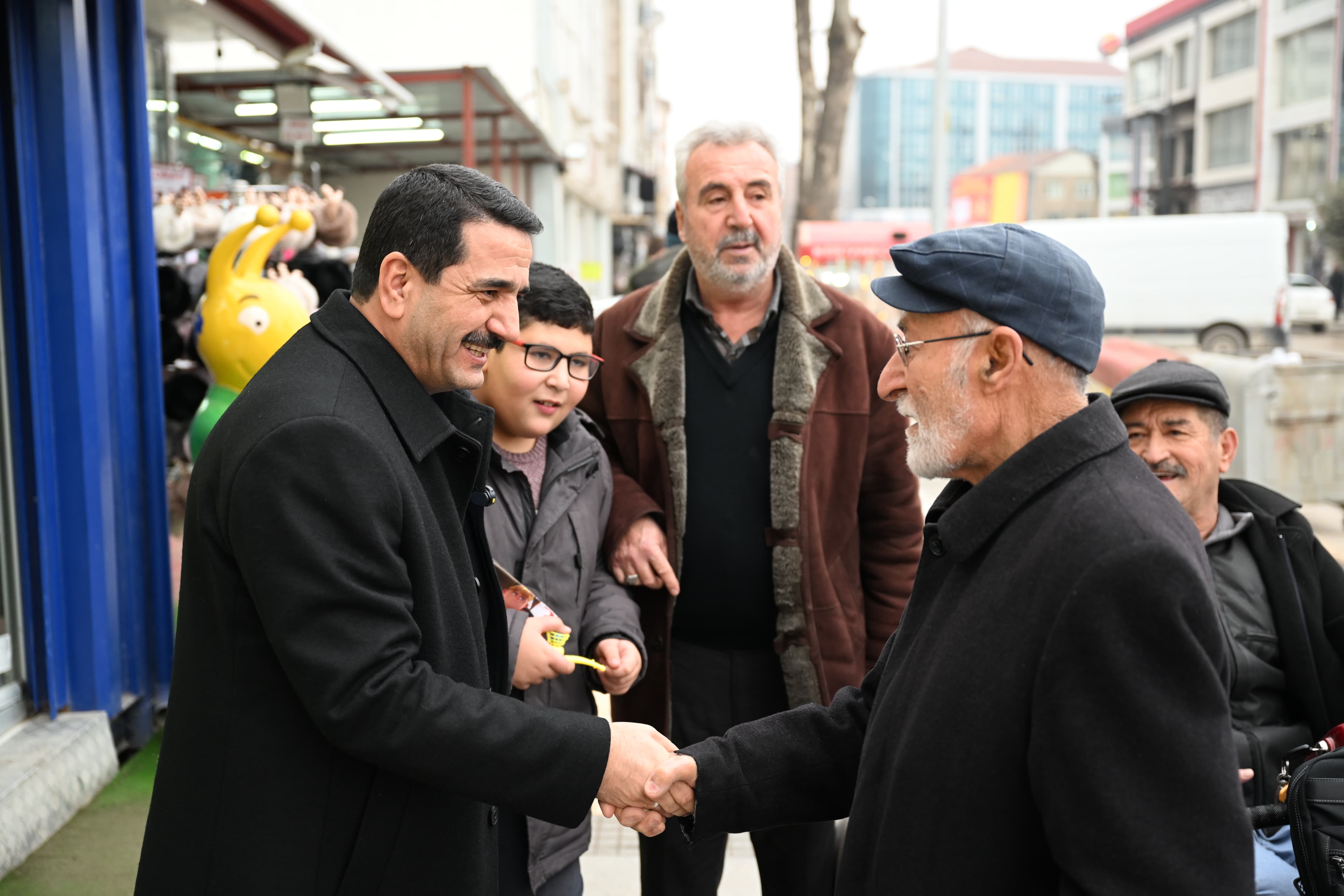 Başkan Taşkın’dan İnönü Caddesi Esnafına Ziyaret