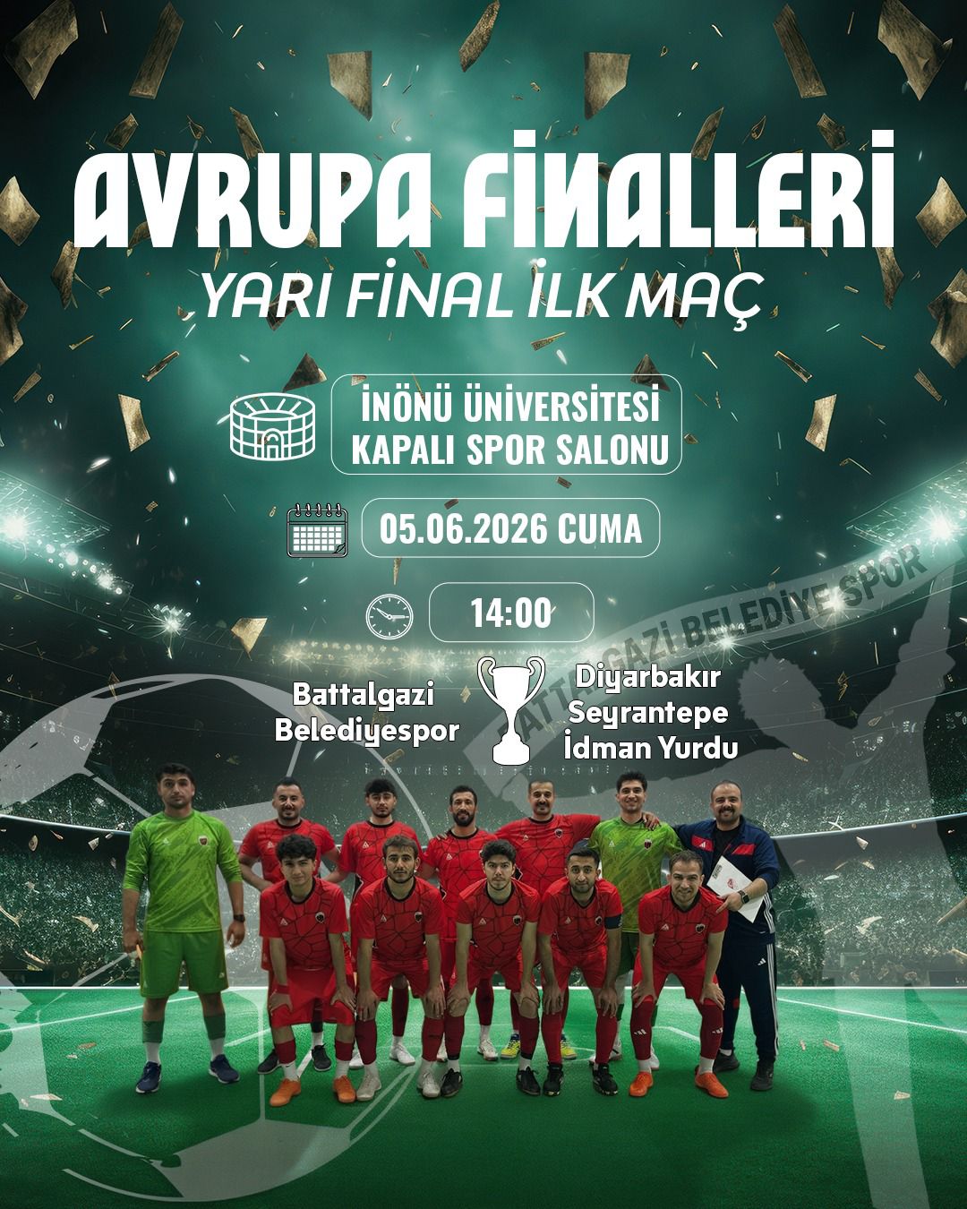 Battalgazi Belediyespor Taraftarı Yarı Final İçin Tek Yürek.