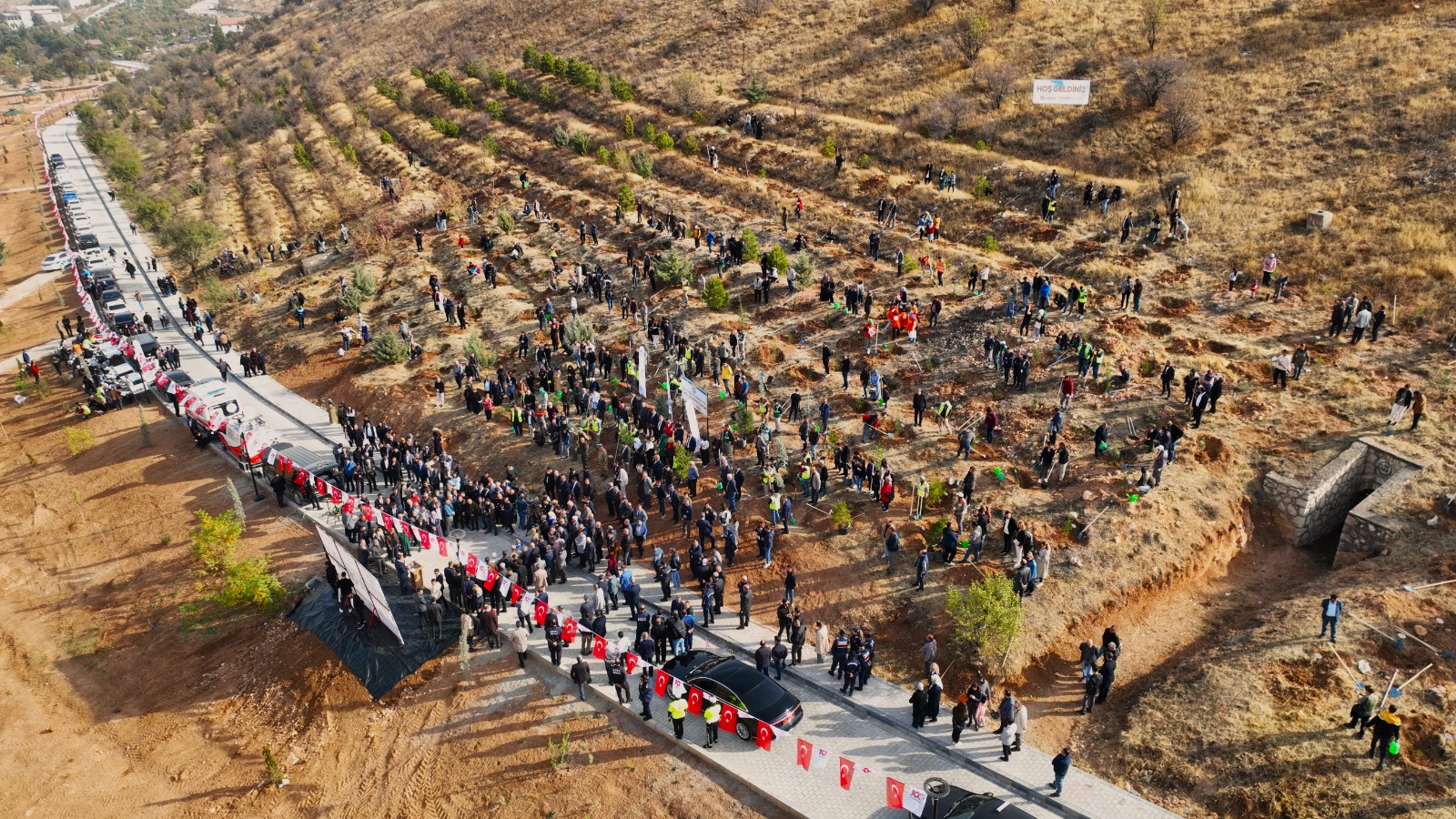 DEPREM ŞEHİTLERİ HATIRA ORMANI YENİLENİYOR