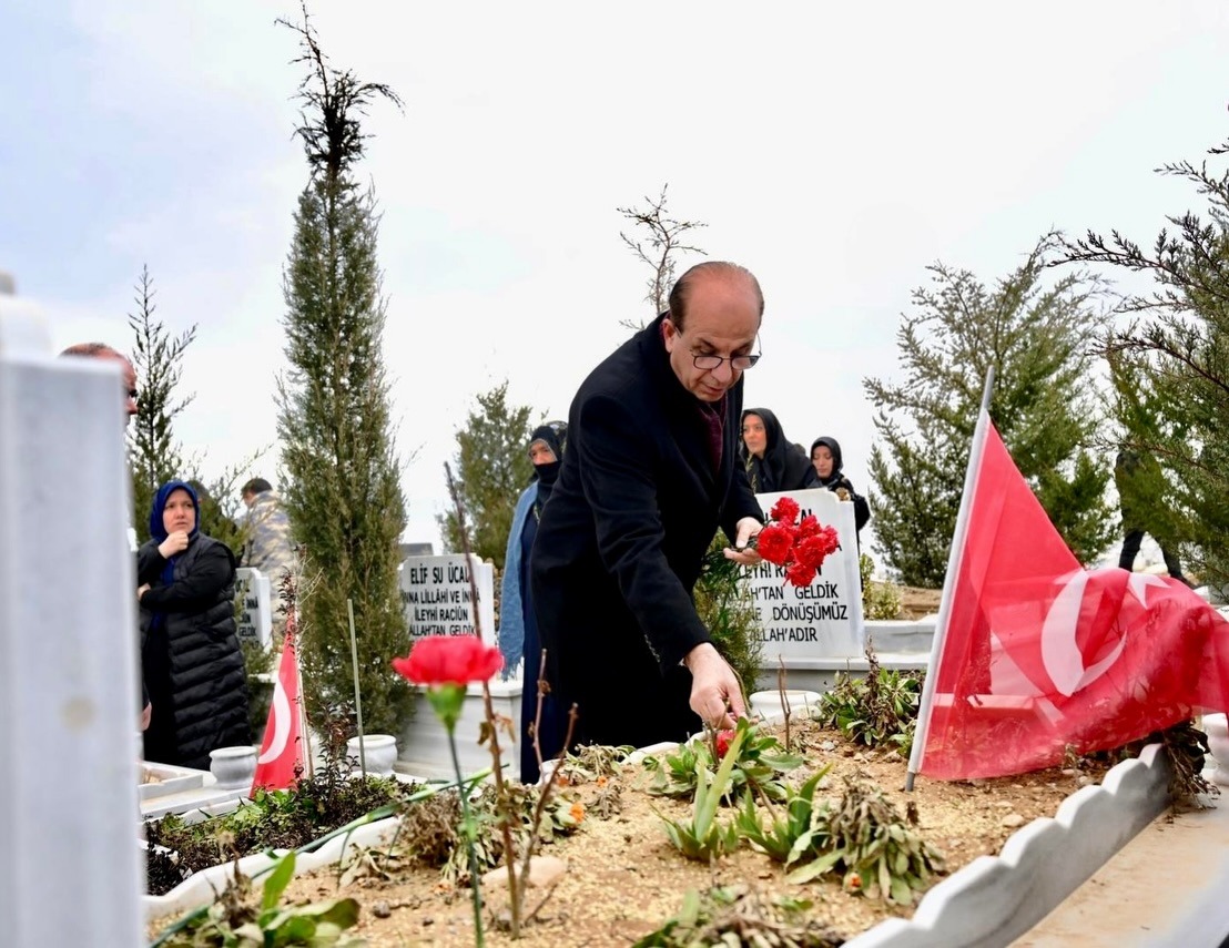 Deprem Şehitlerini Anan Başkan Geçit: “Acımız İlk Günkü Gibi Taze