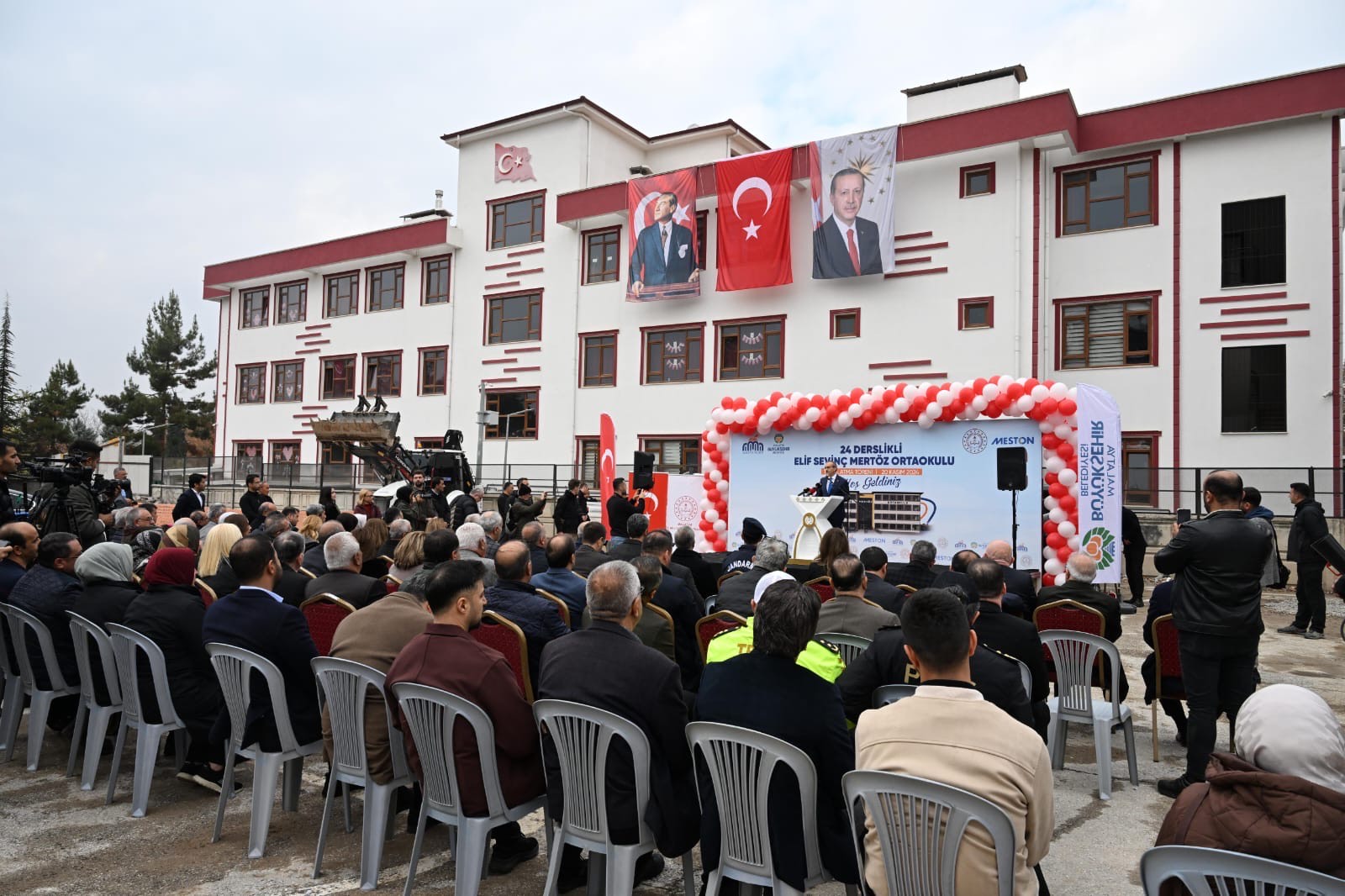 Elif Sevinç Mertöz Ortaokulu Temel Atma Töreni Gerçekleştirildi