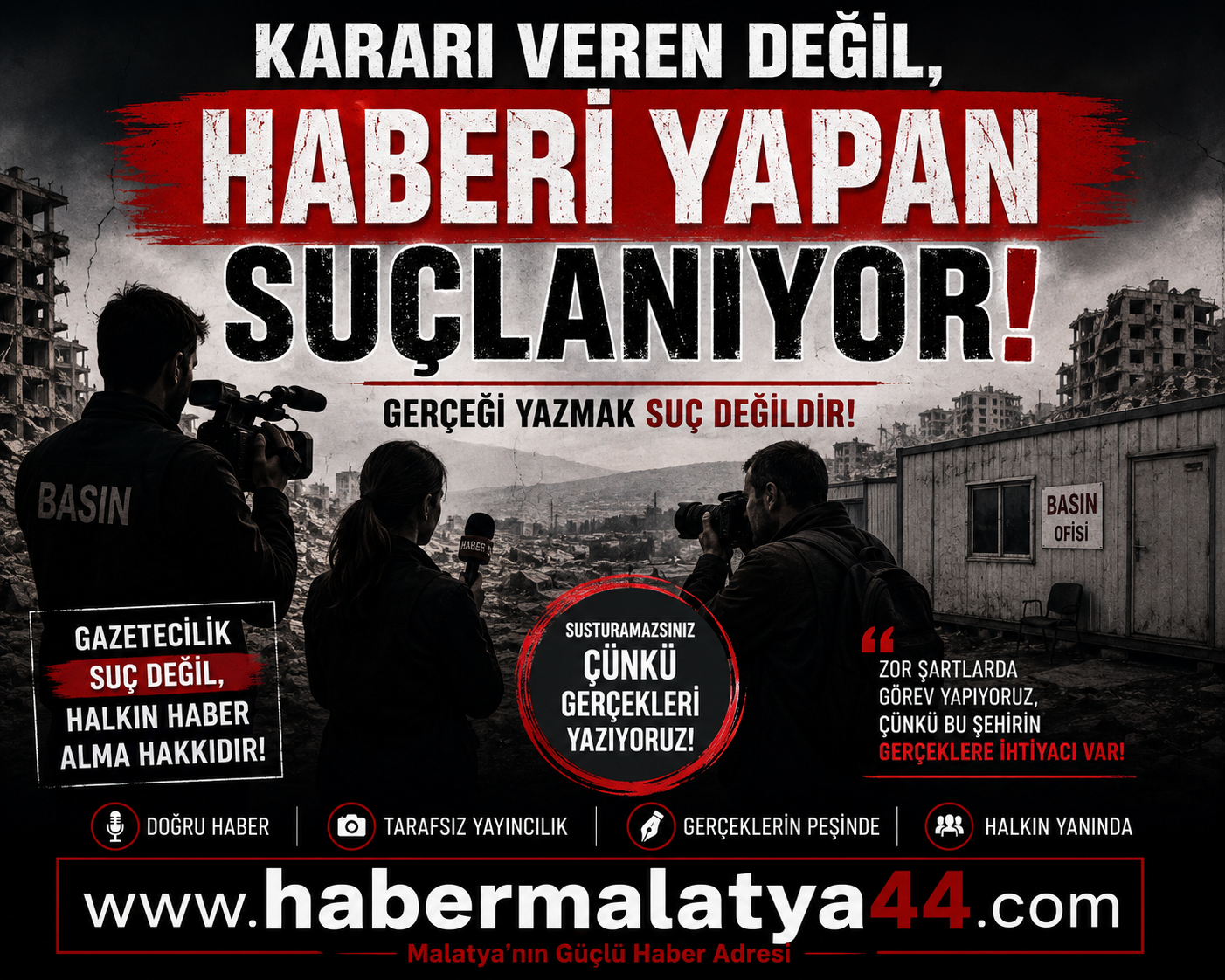 Gazeteciyi Hedef Göstermek Kolay, Gerçeklerle Yüzleşmek Zor.