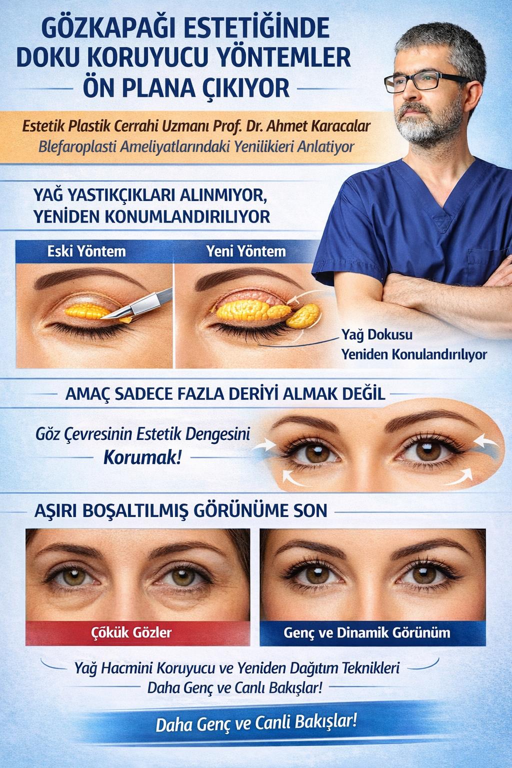 GÖZKAPAĞI ESTETİĞİNDE DOKU KORUYUCU YÖNTEMLER ÖN PLANA ÇIKIYOR