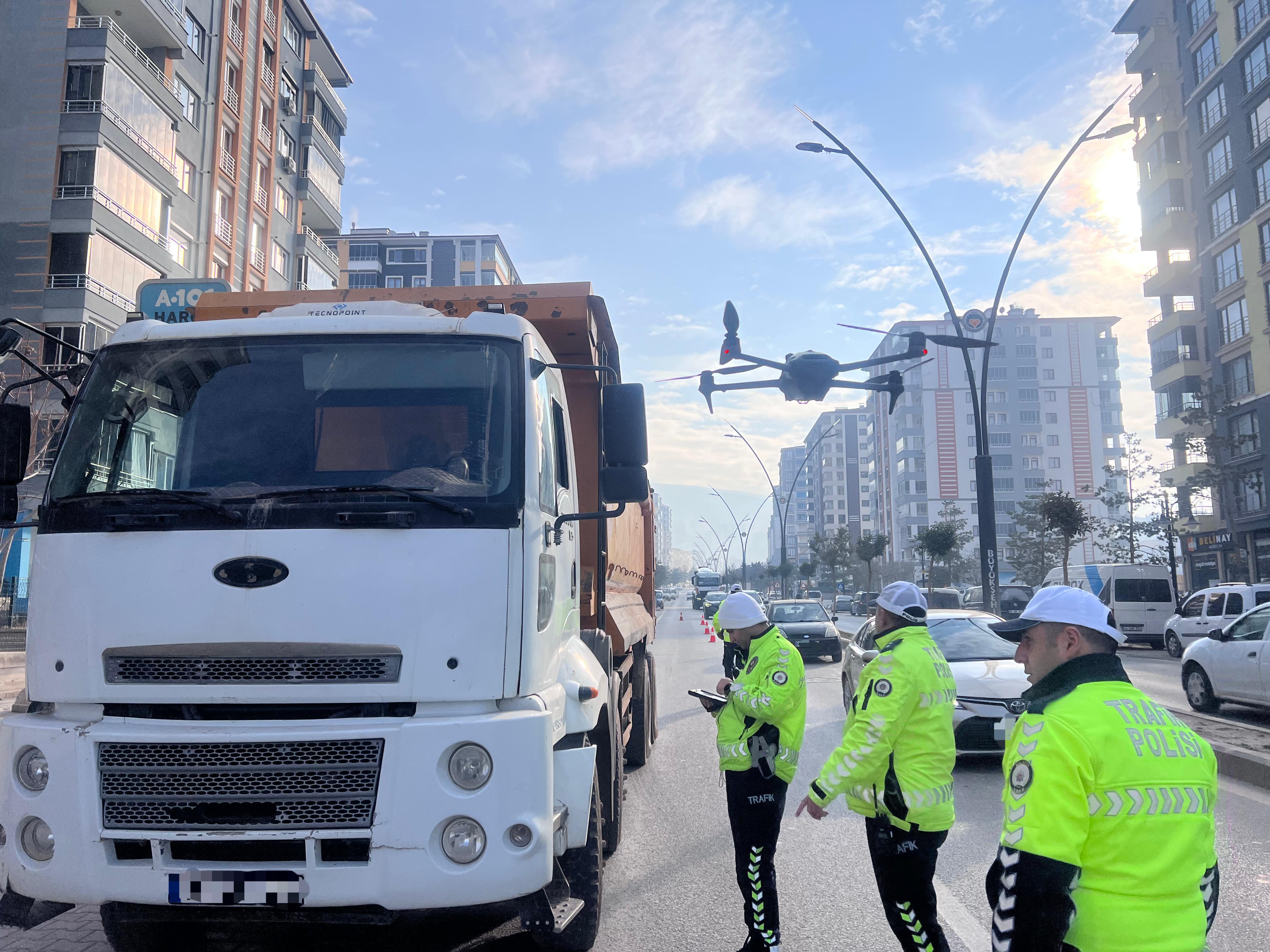Malatya’da Ağır Vasıtalara Yakın Takip: Kural İhlallerine Anında Müdahale