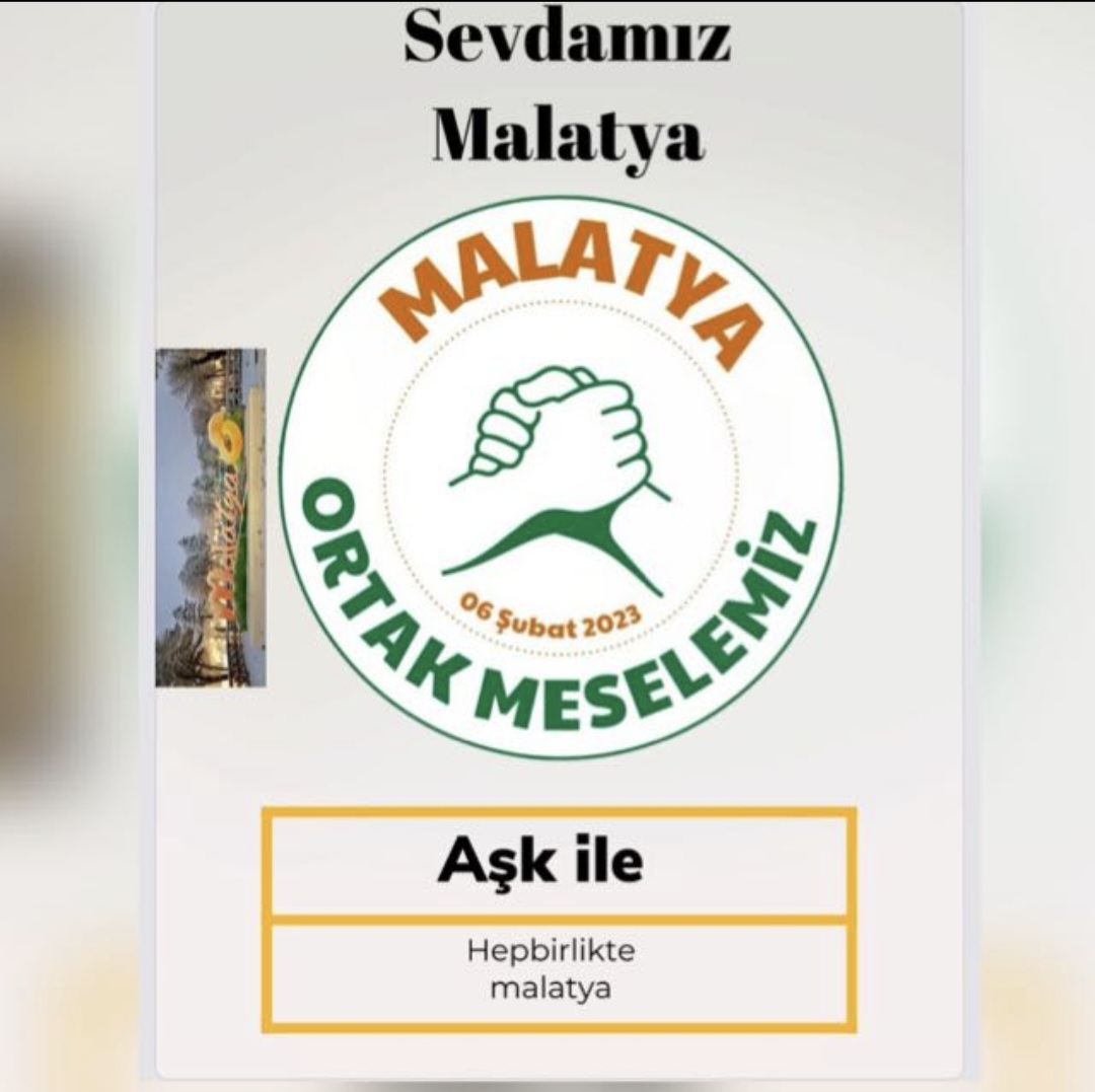 Malatya’da Deprem Sonrası Vatandaşın Ortak Sesi Aynı Grupta Buluştu