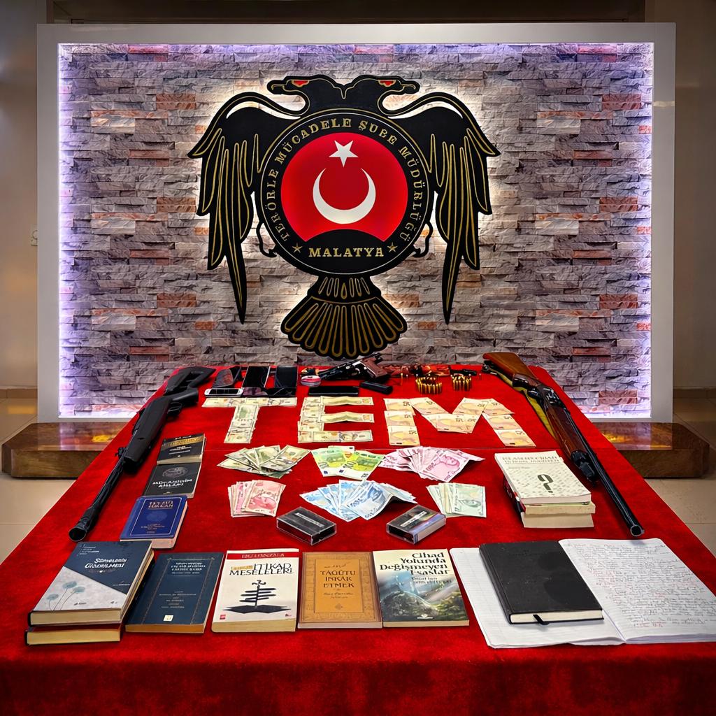 Malatya Merkezli DEAŞ Operasyonu: 9 Şüpheli Gözaltında.