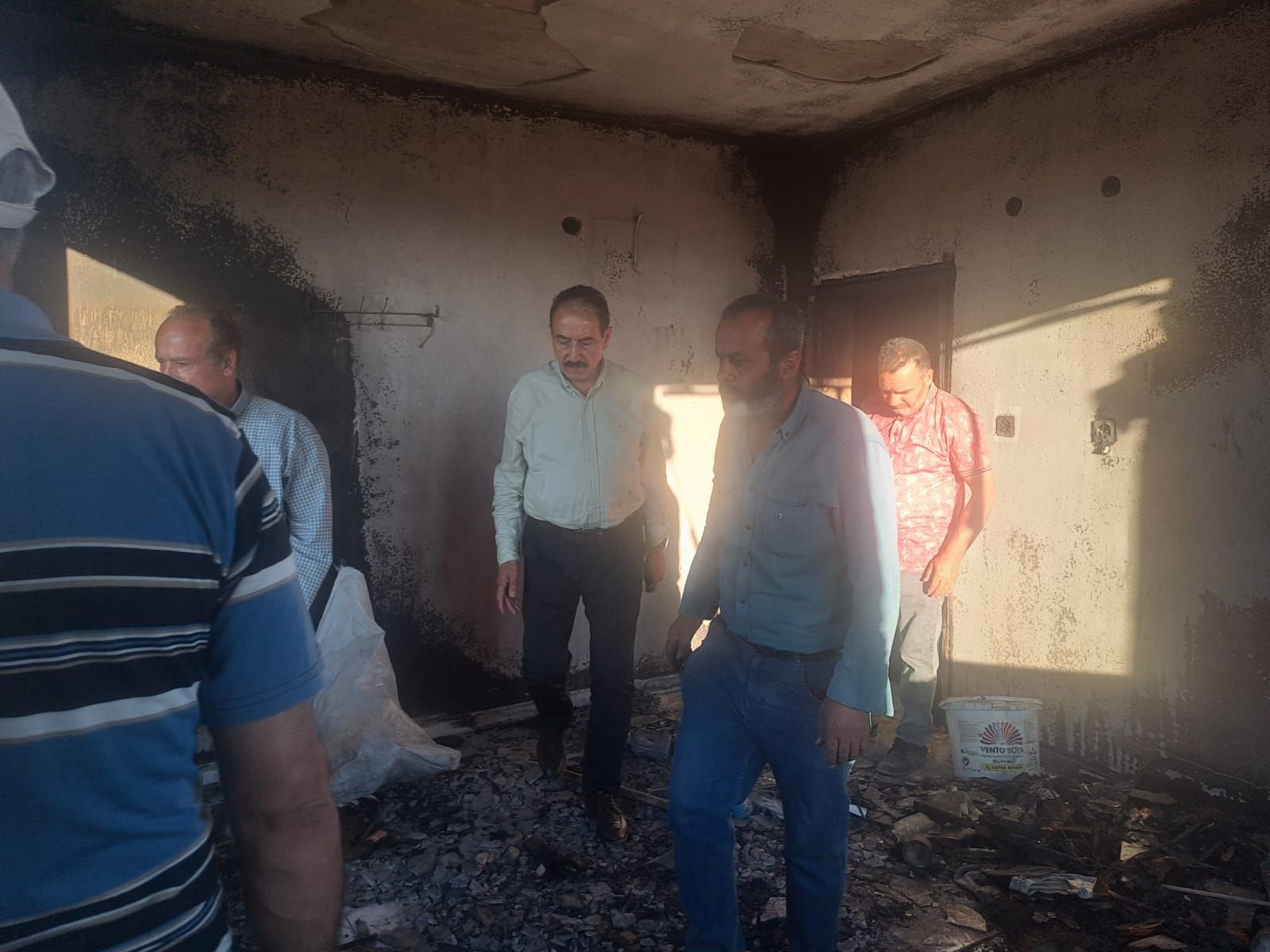 MESOB Başkanı Keskin Yangın Felaketinin Ardından Esnafı Ziyaret Etti.