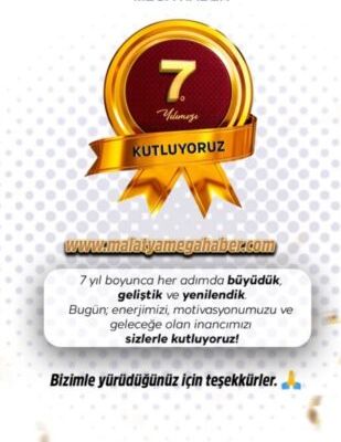 Nice 7 Yıllara: Malatya Megahaber’den Okuyucularına Vefa Mesajı