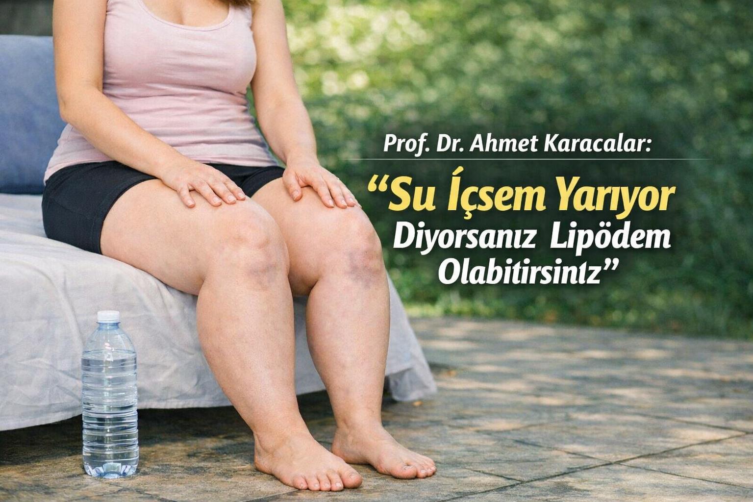 Prof. Dr. Ahmet Karacalar: "Su İçsem Yarıyor Diyorsanız Lipödem Olabilirsiniz"
