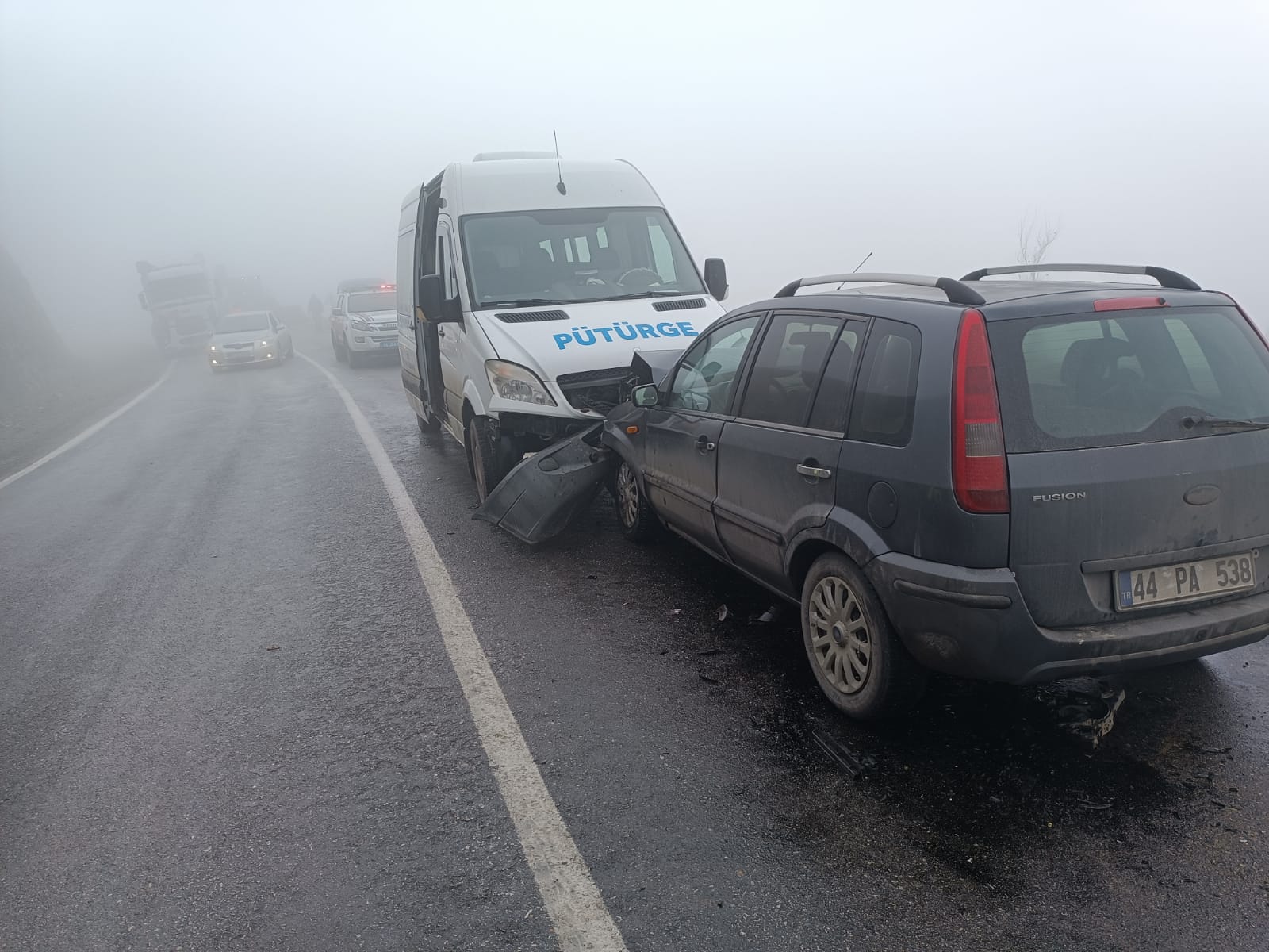 Pütürge'de Meydana Gelen Yaralamalı Trafik Kazası