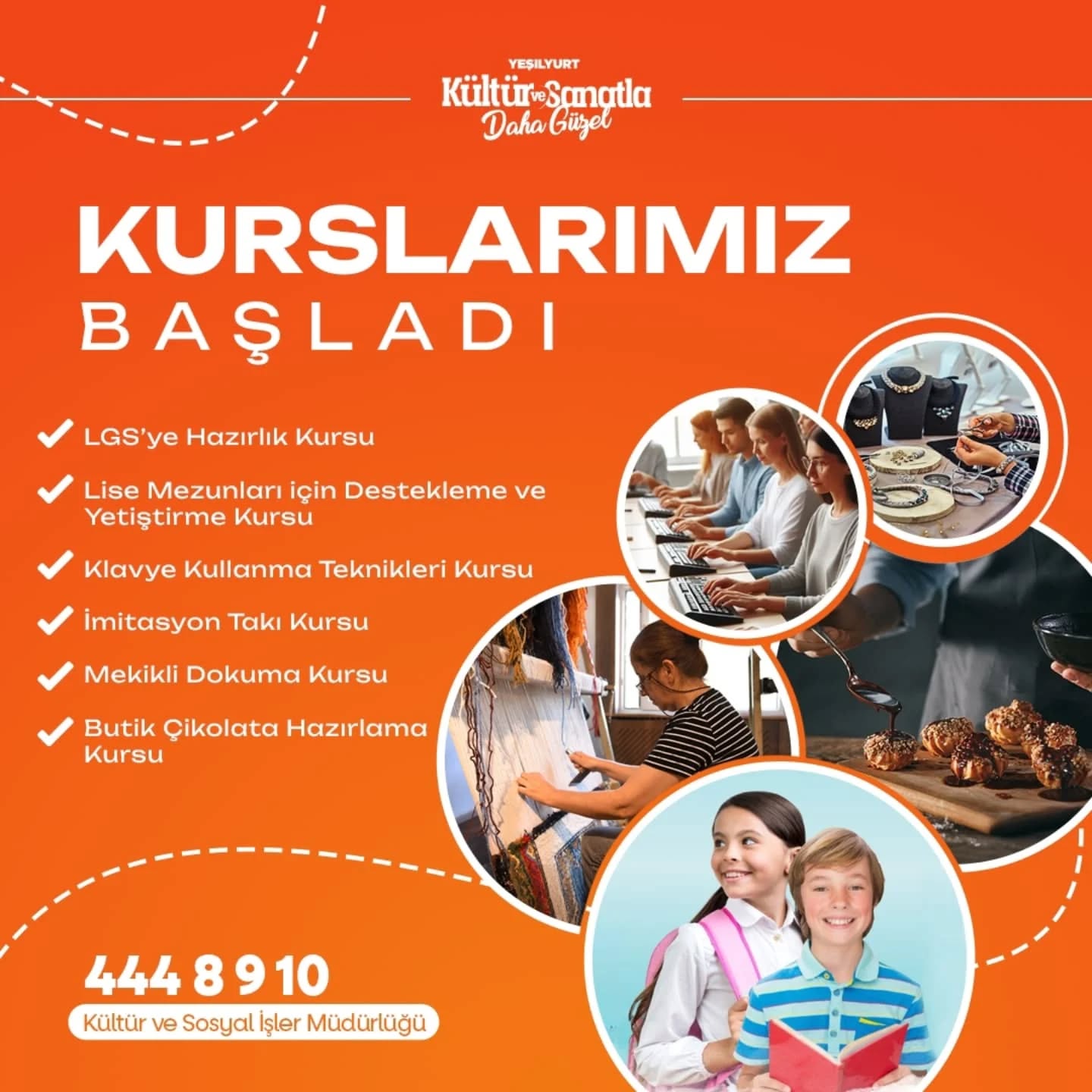 YEŞİLYURT BELEDİYESİ YENİ MESLEK EDİNDİRME KURSLARI AÇTI