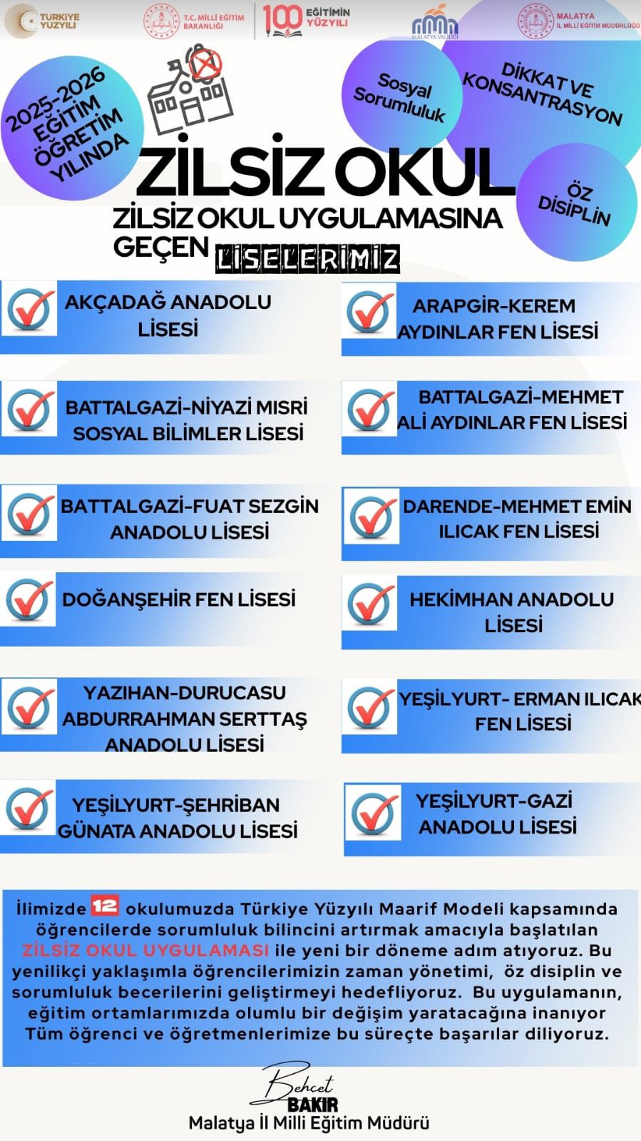 Zilsiz Okul Uygulaması: