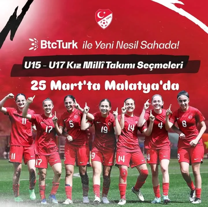 U 17-U 15 KIZLAR MİLLİ TAKIM SEÇMELERİ MALATYA'DA YAPILACAK...