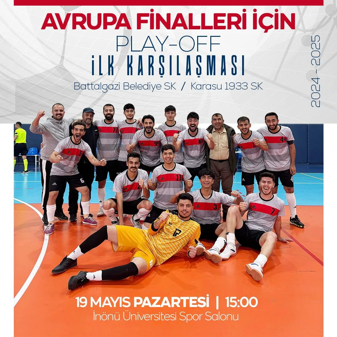 BATTALGAZİ BELEDİYESPOR FUTSAL TAKIMI AVRUPA YOLUNDA