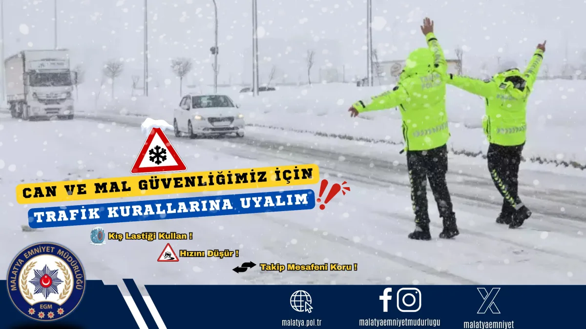 Emniyetten Sürücülere Kar Yağışı ve Buzlanma Uyarısı