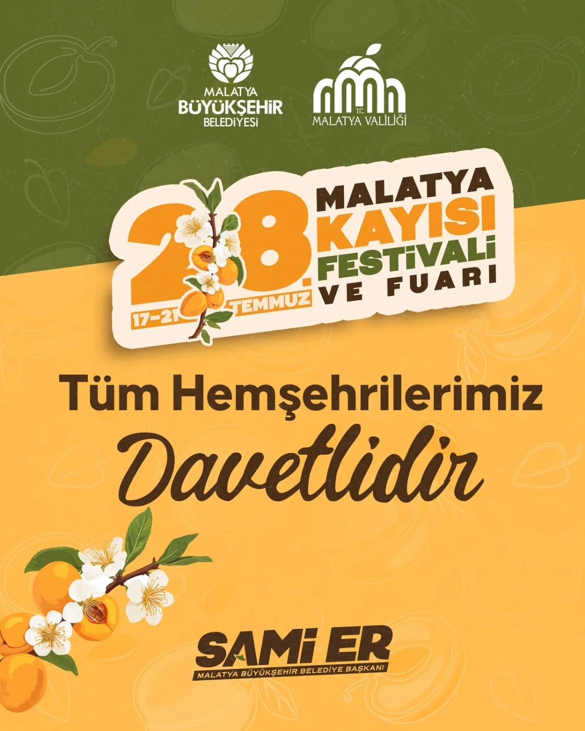 Malatya'da Kayısı Şöleni Başlıyor: Festival ve Fuar Kapılarını Açıyor.