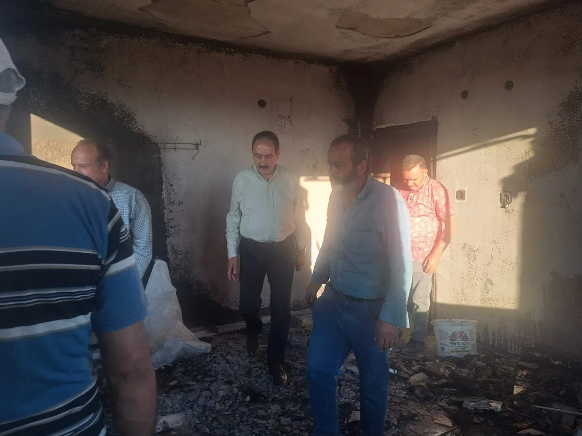MESOB Başkanı Keskin Yangın Felaketinin Ardından Esnafı Ziyaret Etti.